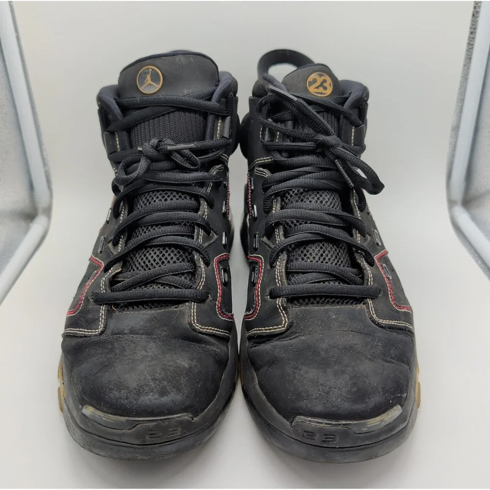 Air Jordan 6-17-23 Sneaker Shoes Black University Red DC7330-003 Men's Size 12